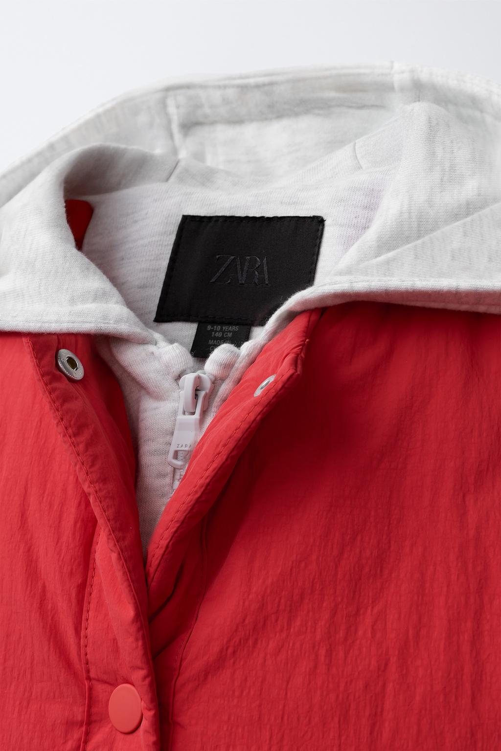 СТЕГАНАЯ КУРТКА С КАПЮШОНОМ ИЗ ФЛИСА