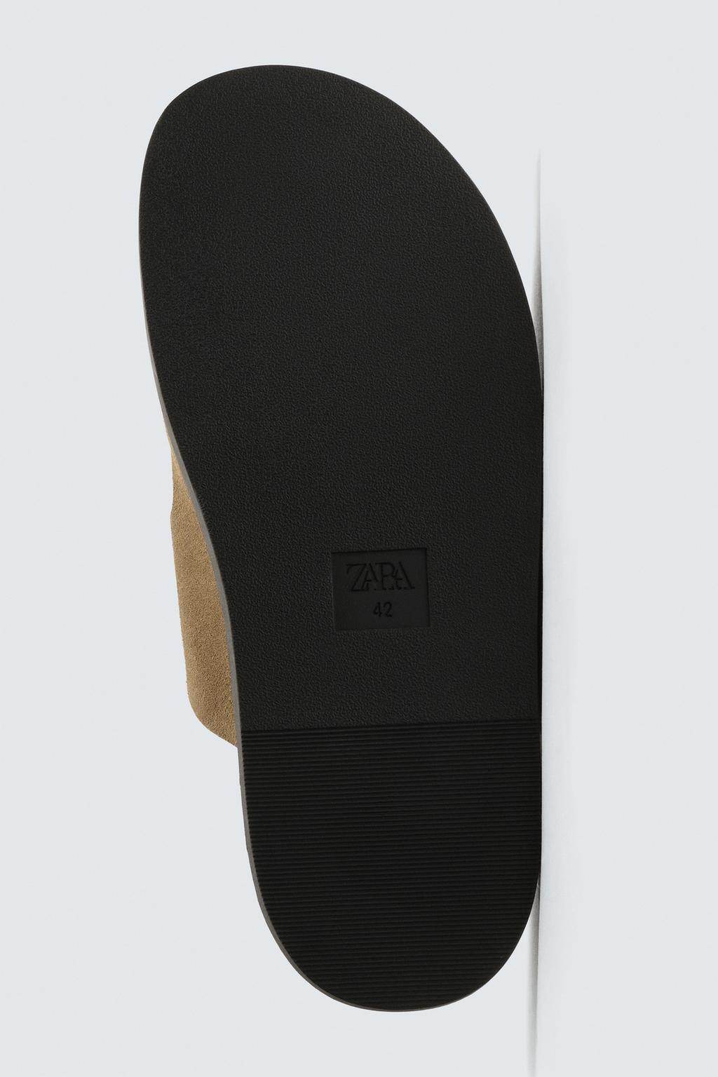 КОЖАНЫЕ САНДАЛИИ С ДВУМЯ РЕМЕШКАМИ