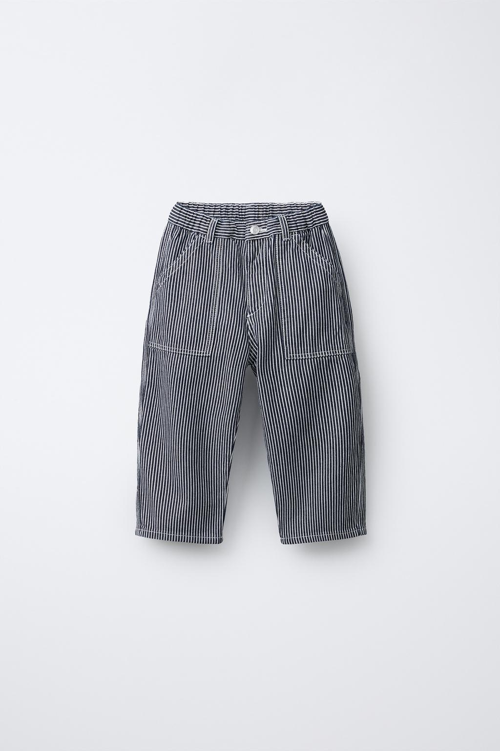 ДЖИНСЫ BAGGY В ПОЛОСКУ