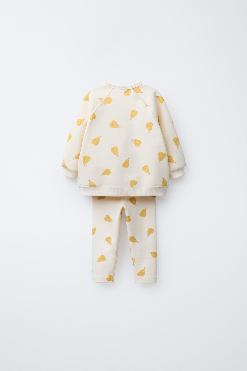 КОМПЛЕКТ ИЗ ТОЛСТОВКИ И ЛЕГГИНСОВ С ПРИНТОМ «ГРУШИ»