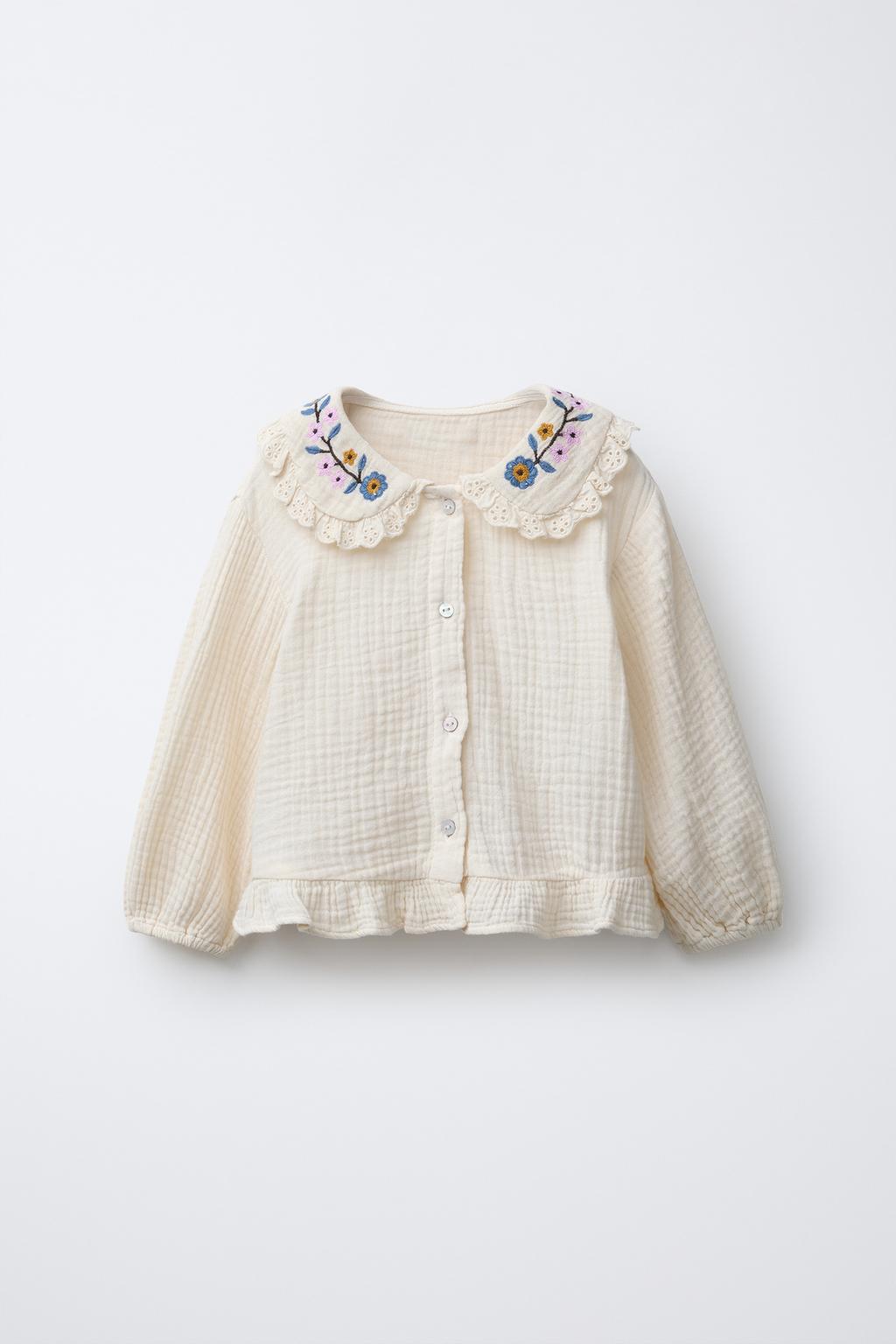 РУБАШКА С ВЫШИВКОЙ «ЦВЕТЫ»