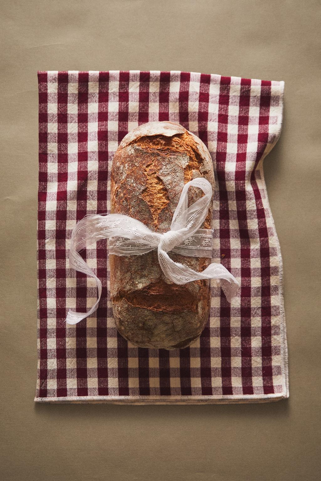 Набор больших хлопковых чайных полотенец в клетку (набор из 2)