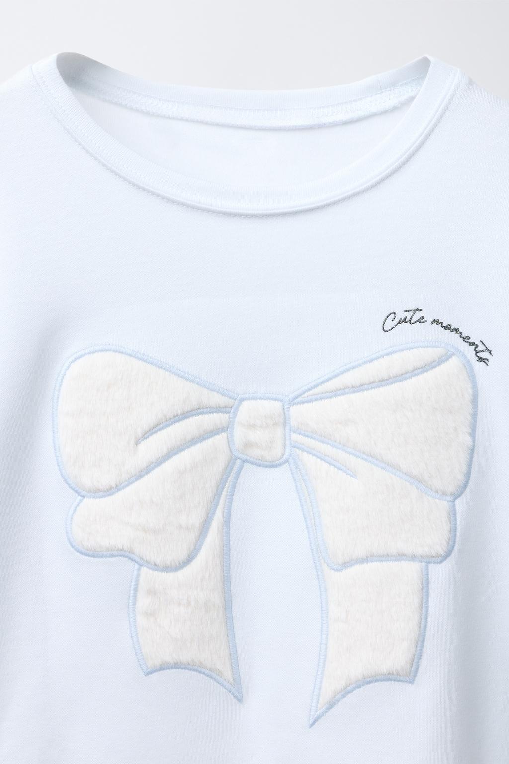 6-14 ЛЕТ/ПИЖАМА С БАНТОМ И ИМИТАЦИЕЙ МЕХА