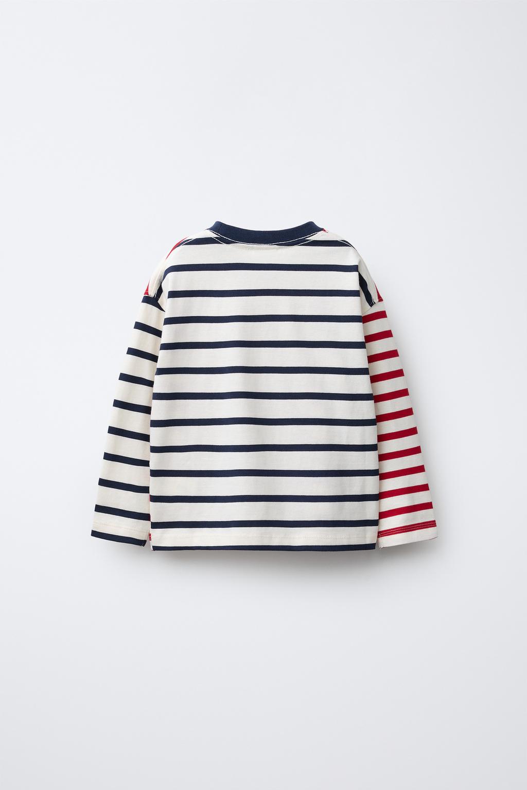 ФУТБОЛКА В ПОЛОСКУ КОМБИНИРОВАННАЯ