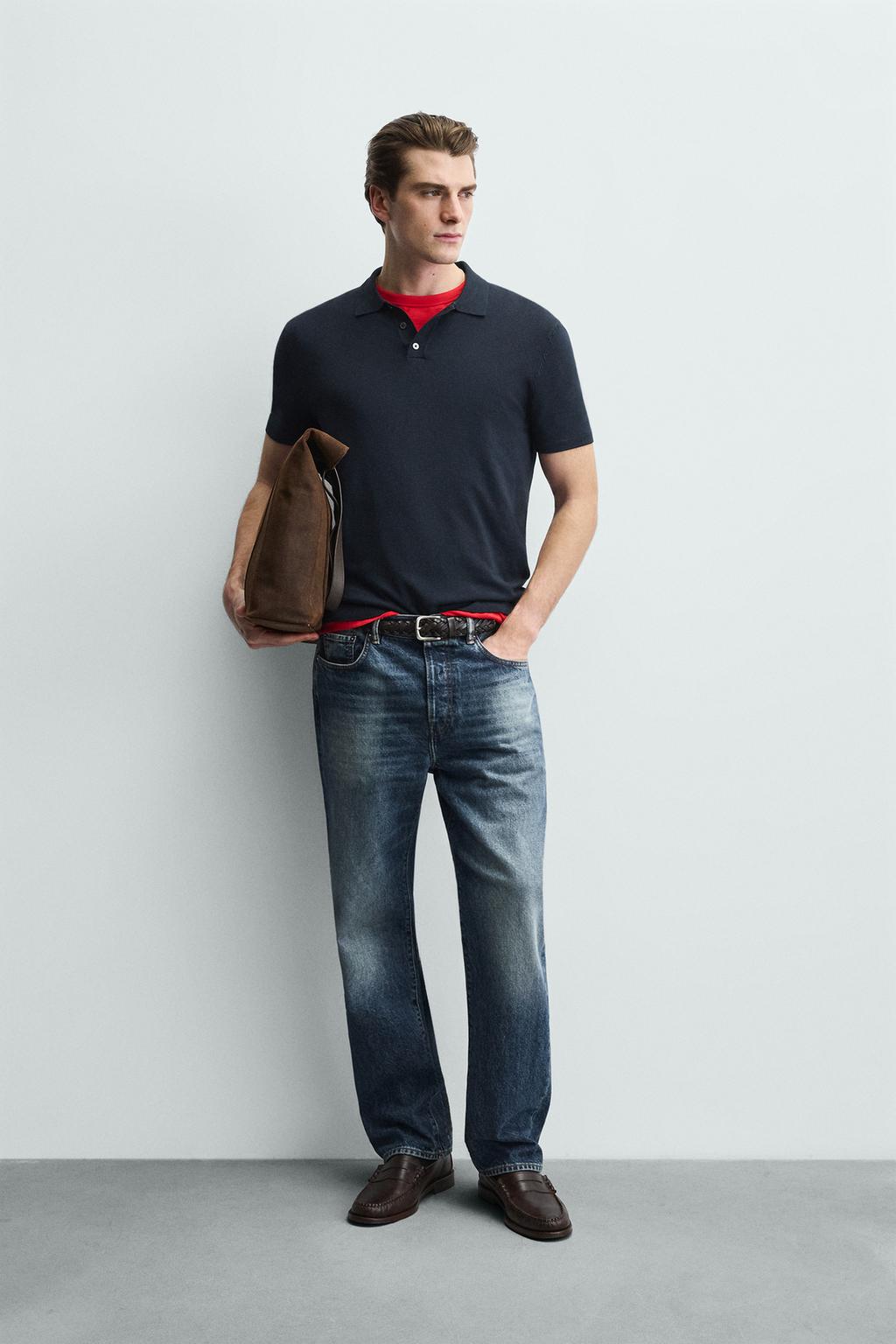 ПОЛО ИЗ ТРИКОТАЖА КЛАССИЧЕСКОГО КРОЯ