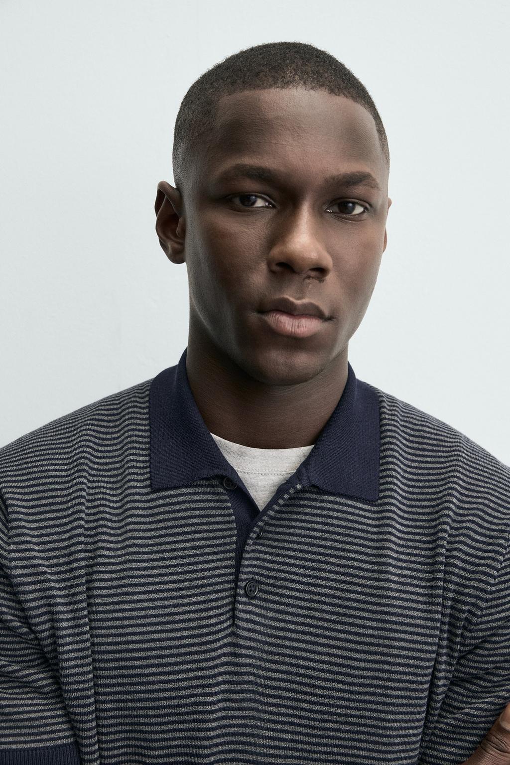 ТРИКОТАЖНОЕ ПОЛО В ПОЛОСКУ КЛАССИЧЕСКОГО КРОЯ