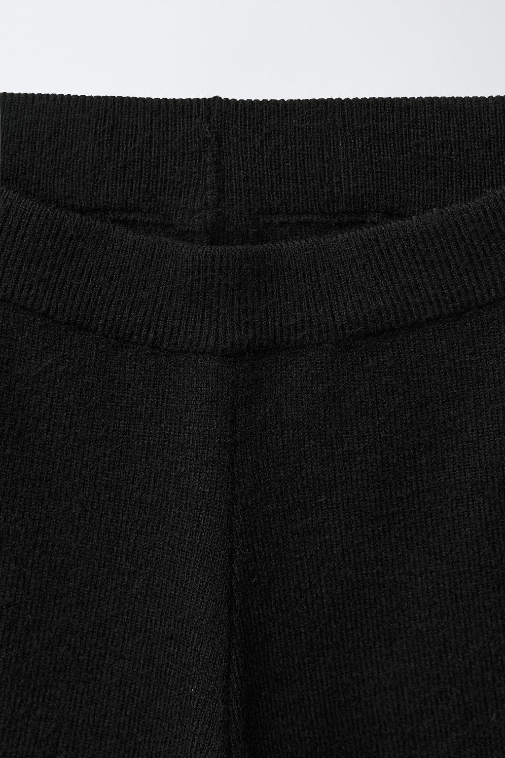 БРЮКИ С КОНТРАСТНЫМ ВОЛНИСТЫМ КРАЕМ