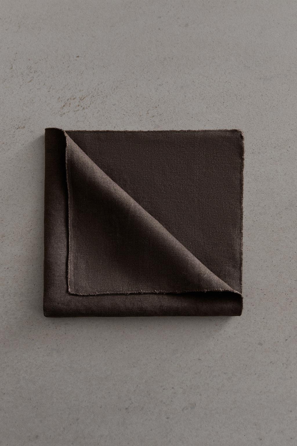 Салфетка 01 из мятого льна