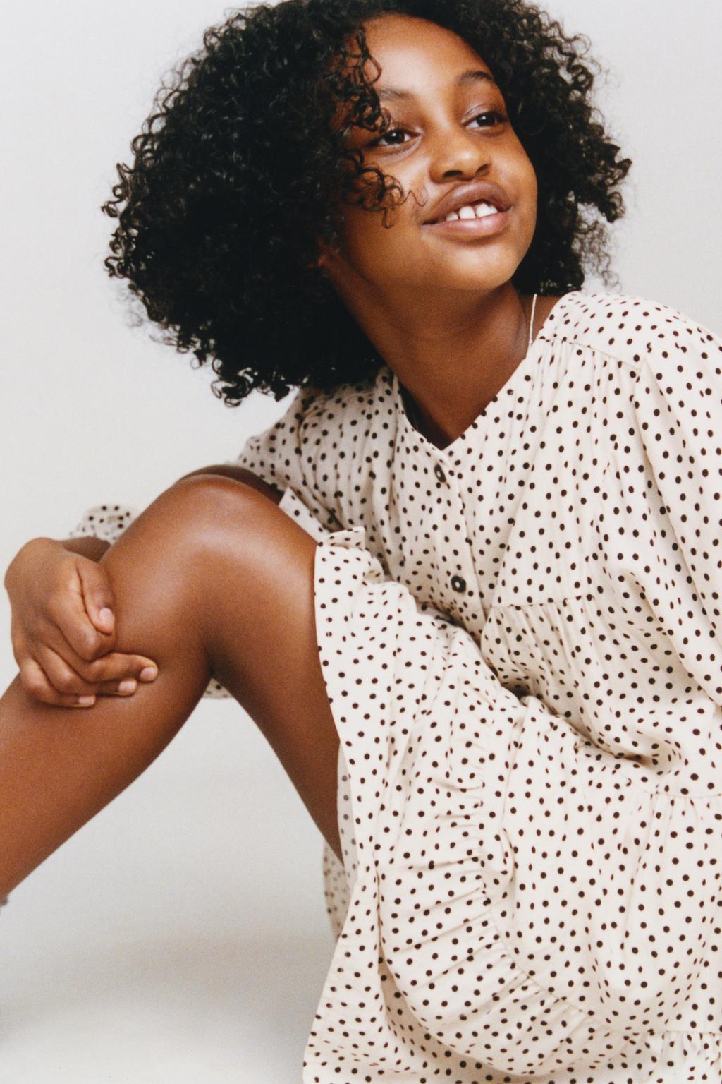 ПЛАТЬЕ С ПАНЕЛЯМИ И ГОРОШКОМ