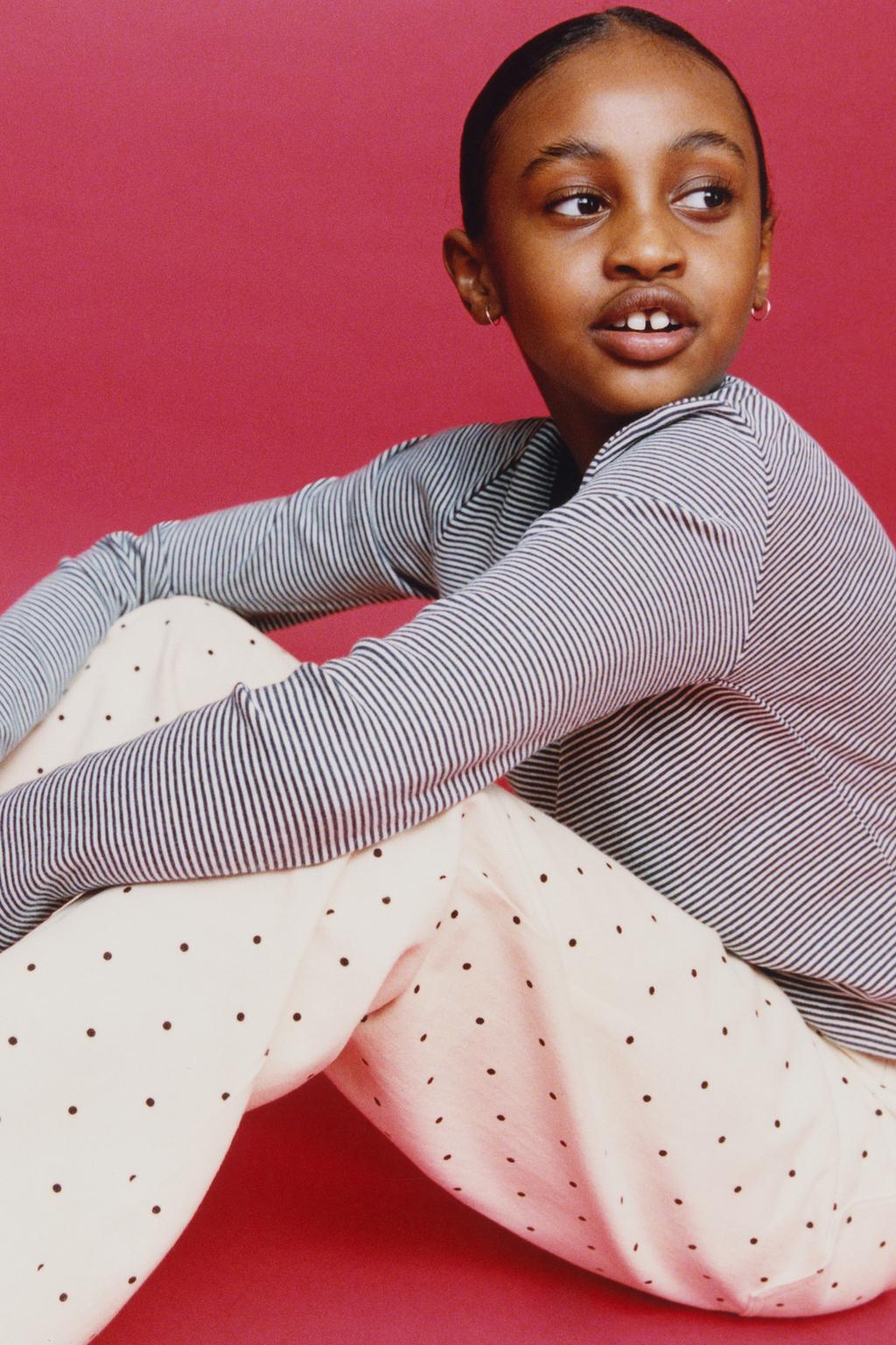 ДЖИНСЫ WIDE LEG В ГОРОШЕК