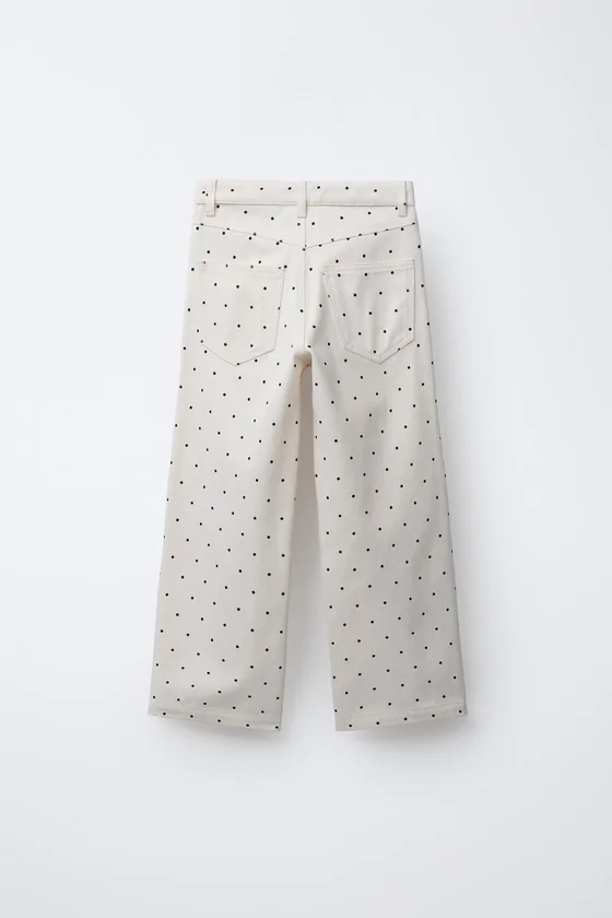 ДЖИНСЫ WIDE LEG В ГОРОШЕК