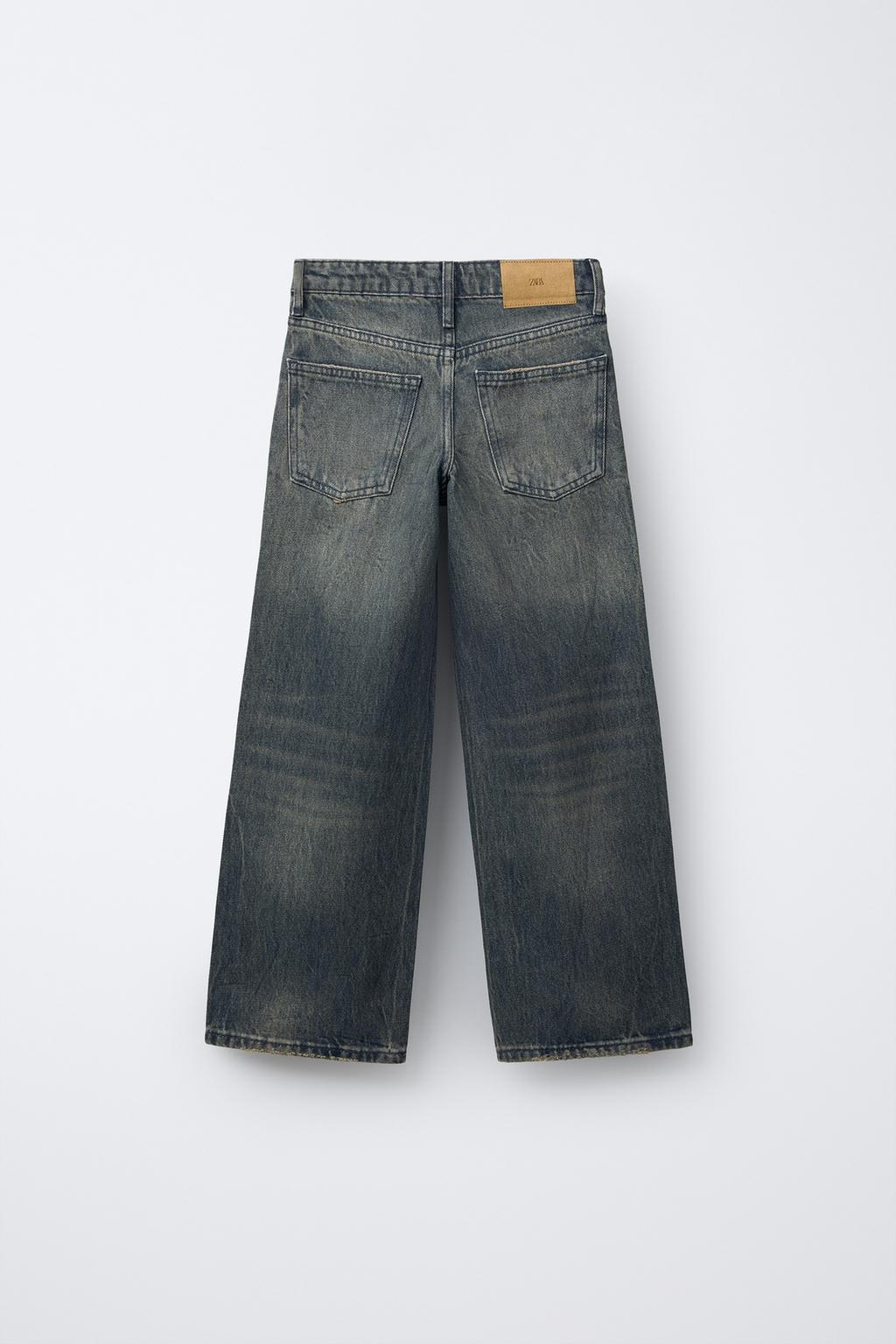 ДЖИНСЫ WIDE LEG С ЗАКЛЕПКАМИ