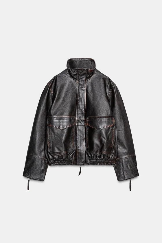 БОМБЕР ИЗ 100% КОЖИ — ZW COLLECTION LIMITED EDITION