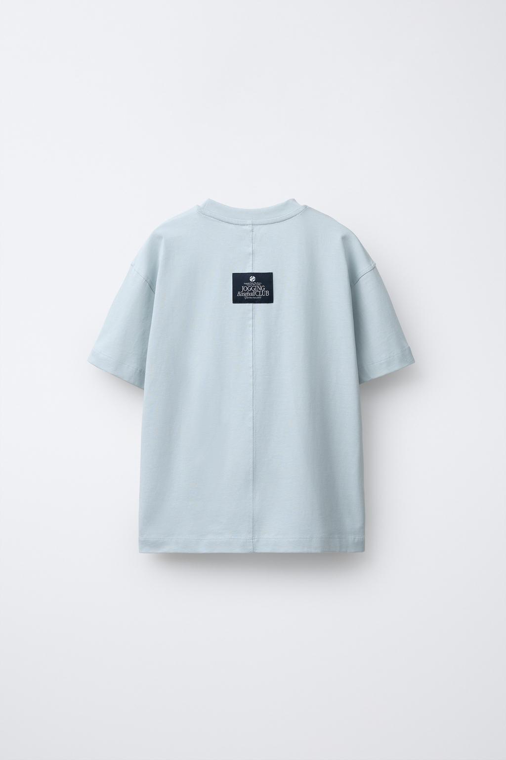 ФУТБОЛКА JOGGING С НАДПИСЬЮ И ЭТИКЕТКОЙ