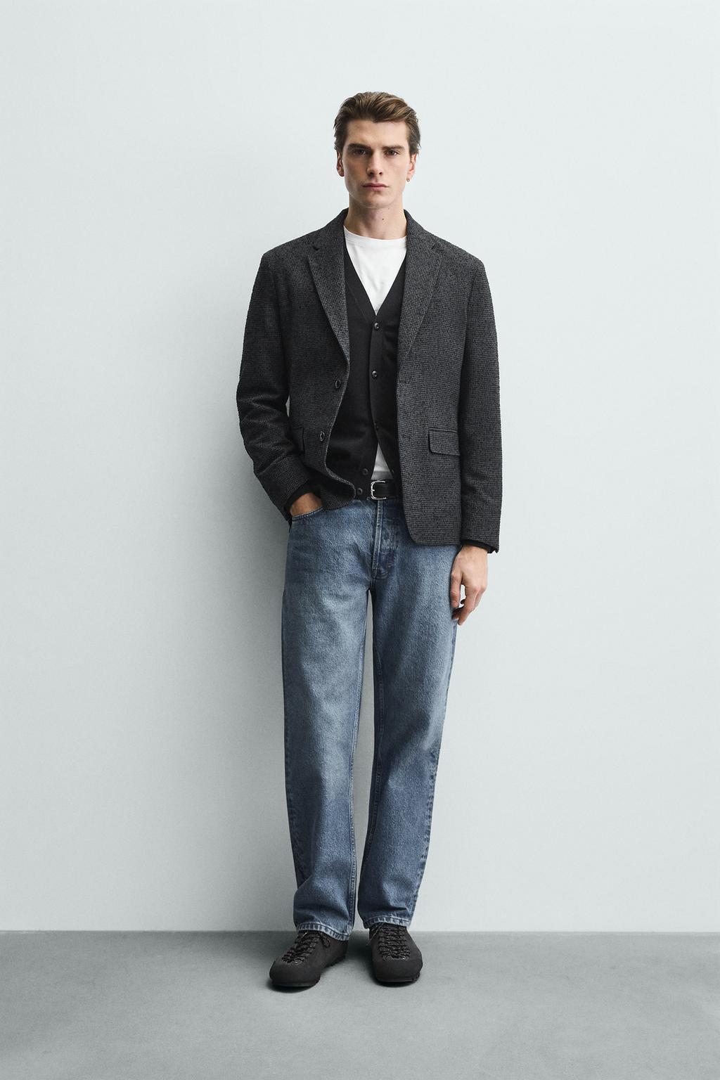 БЛЕЙЗЕР БУКЛЕ С УЗОРОМ «ГУСИНАЯ ЛАПКА»