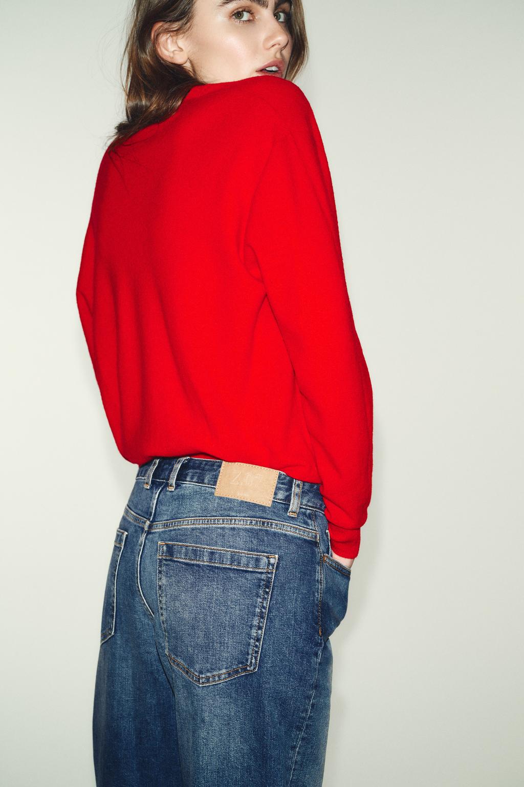 ДЖИНСЫ Z.07 RELAXED FIT С ВЫСОКОЙ ПОСАДКОЙ И ОТВОРОТАМИ