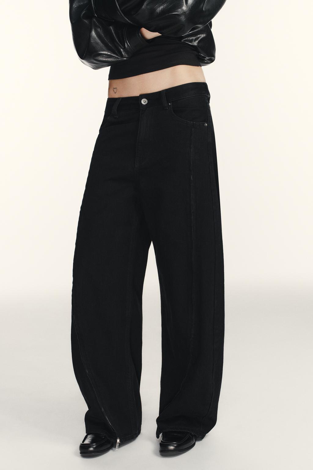 ДЖИНСЫ TRF BAGGY НА МОЛНИЯХ