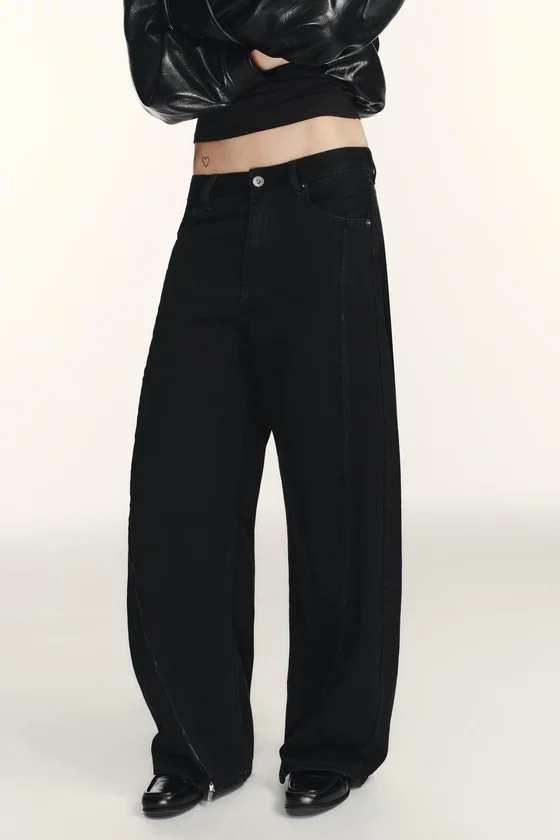 ДЖИНСЫ TRF BAGGY НА МОЛНИЯХ