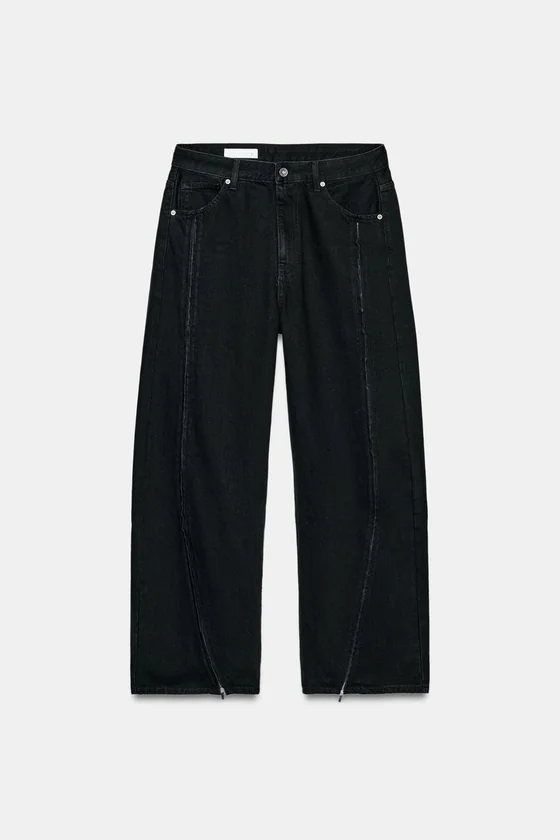 ДЖИНСЫ TRF BAGGY НА МОЛНИЯХ