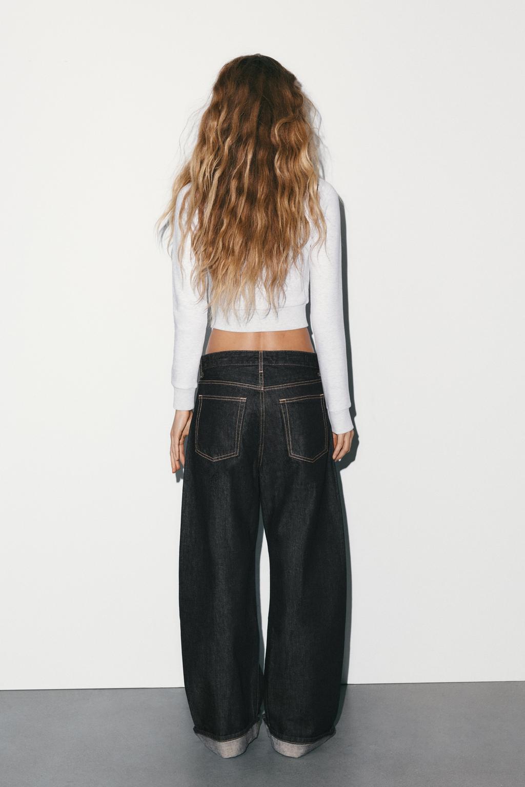 ДЖИНСЫ TRF BAGGY FOLDED СО СРЕДНЕЙ ПОСАДКОЙ