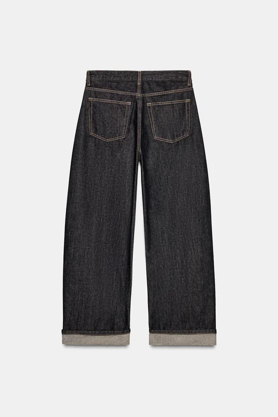 ДЖИНСЫ TRF BAGGY FOLDED СО СРЕДНЕЙ ПОСАДКОЙ