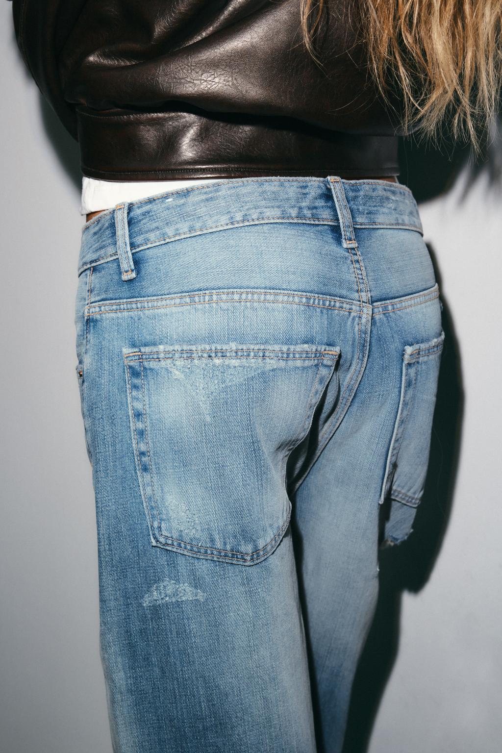 ДЖИНСЫ TRF BAGGY FOLDED С РАЗРЕЗАМИ