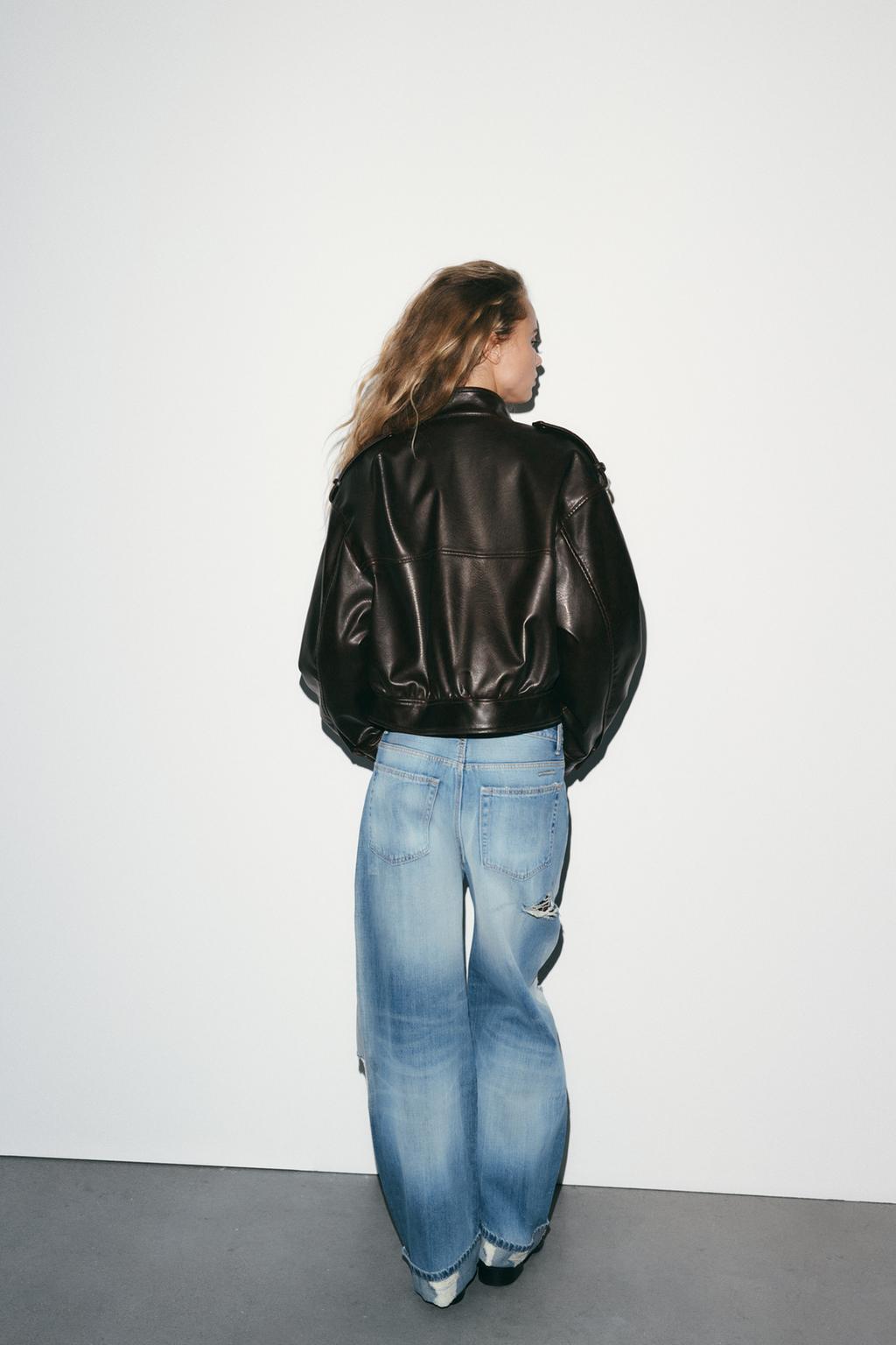 ДЖИНСЫ TRF BAGGY FOLDED С РАЗРЕЗАМИ