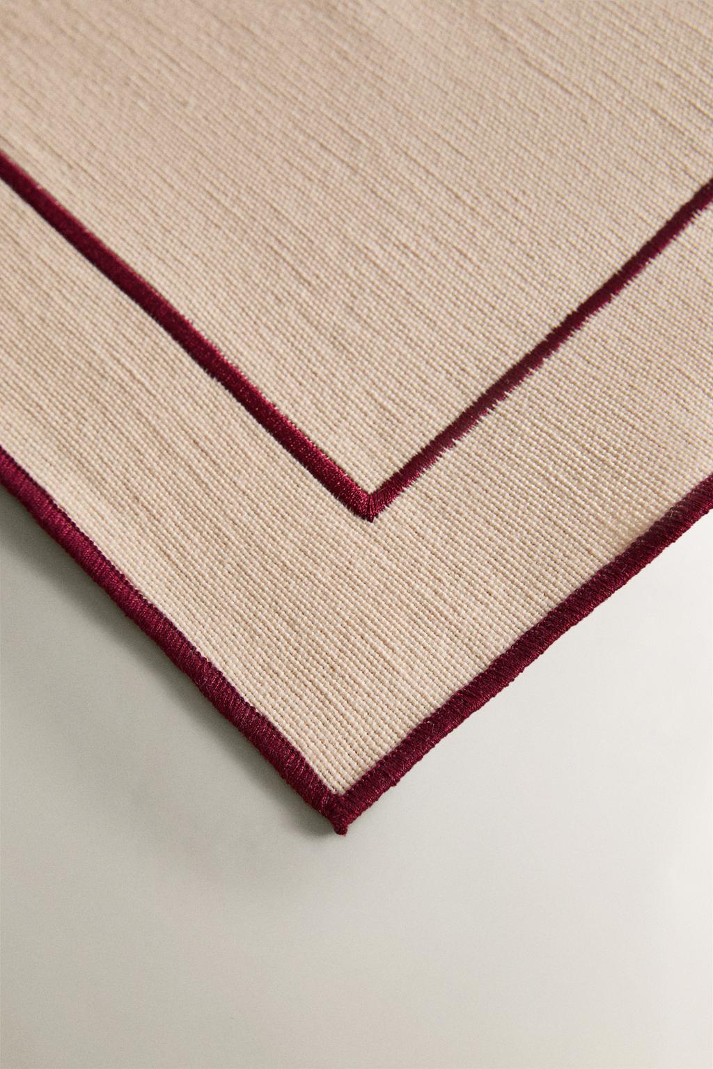 Хлопковый подстольник с каймой