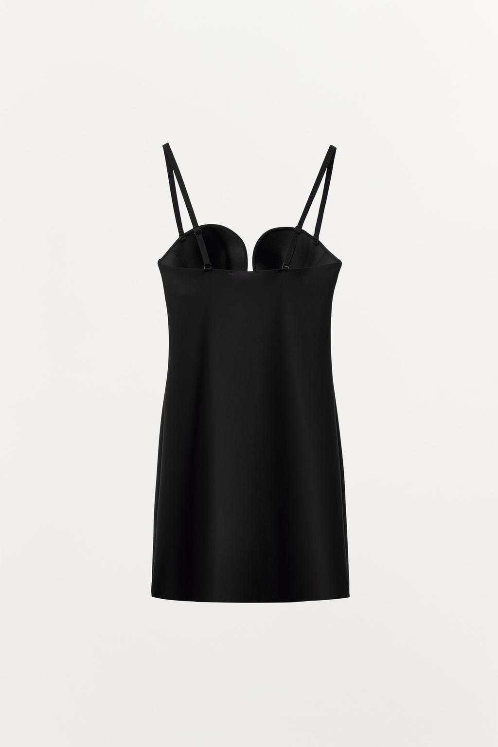 МИНИ-ПЛАТЬЕ ИЗ ПОЛИАМИДА С ЭФФЕКТОМ BODY SHAPE