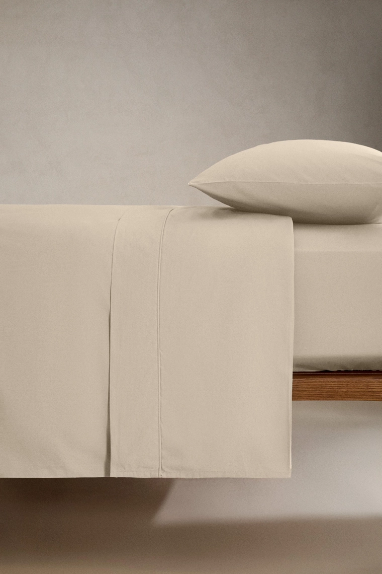 Простынь с резинкой percale | на матрас до 40 см (300 нитей)