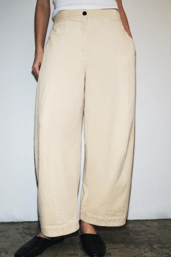 ВЕЛЬВЕТОВЫЕ БРЮКИ BARREL FIT — ZW COLLECTION