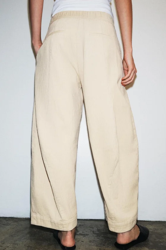 ВЕЛЬВЕТОВЫЕ БРЮКИ BARREL FIT — ZW COLLECTION