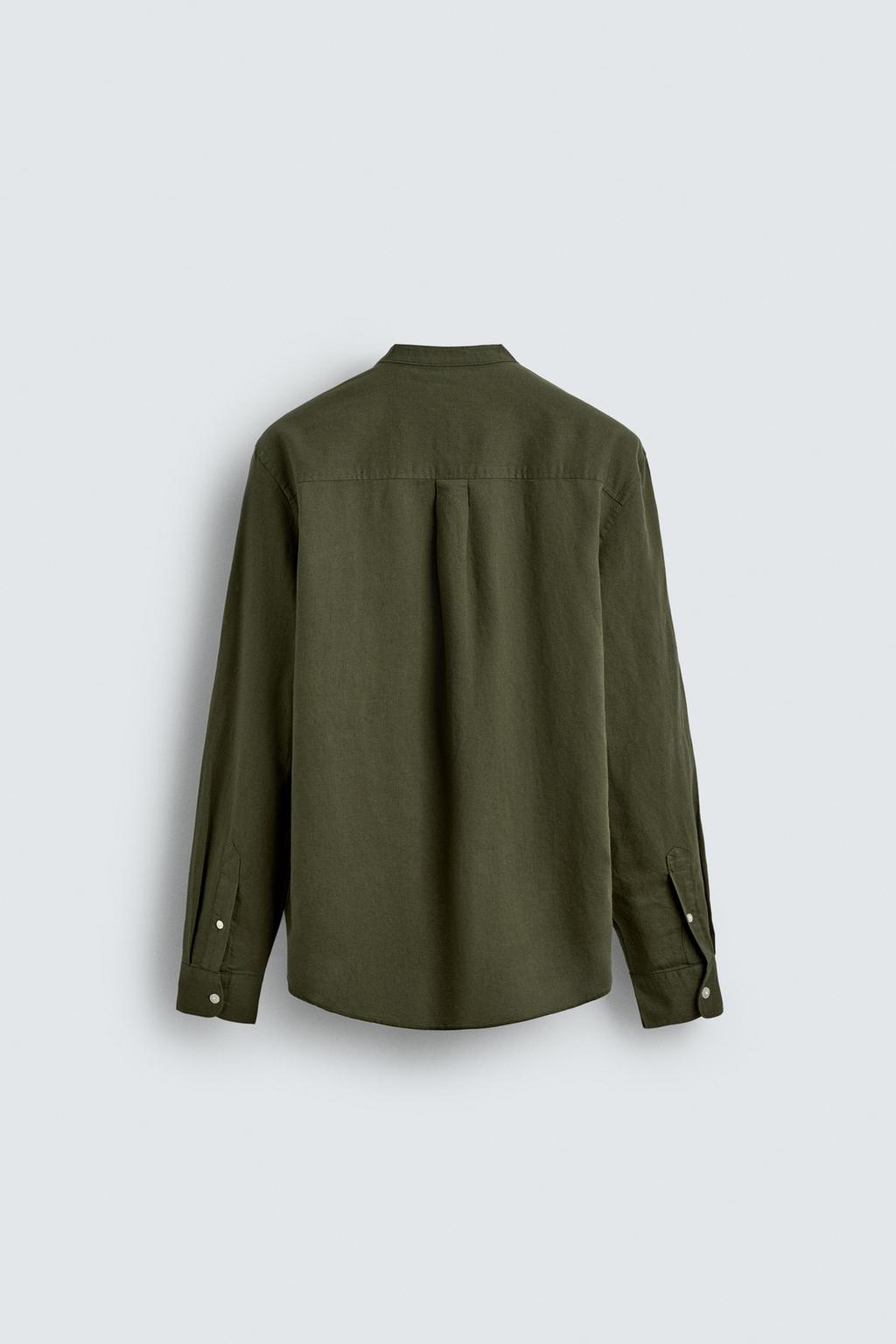 Рубашка из льна и хлопка