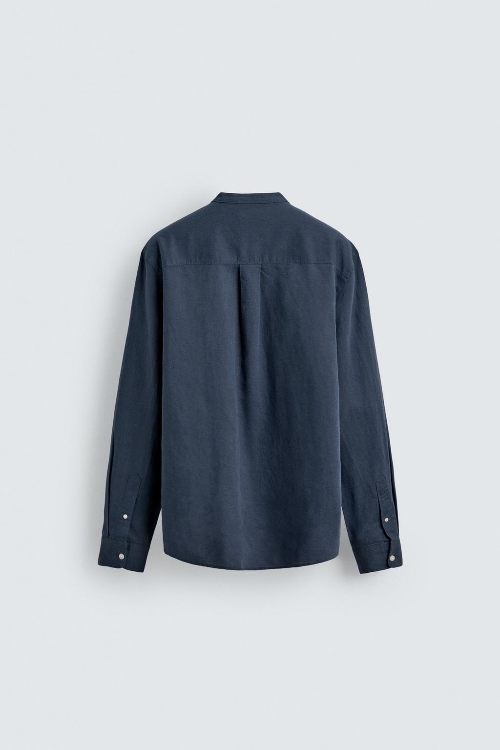 Рубашка из льна и хлопка