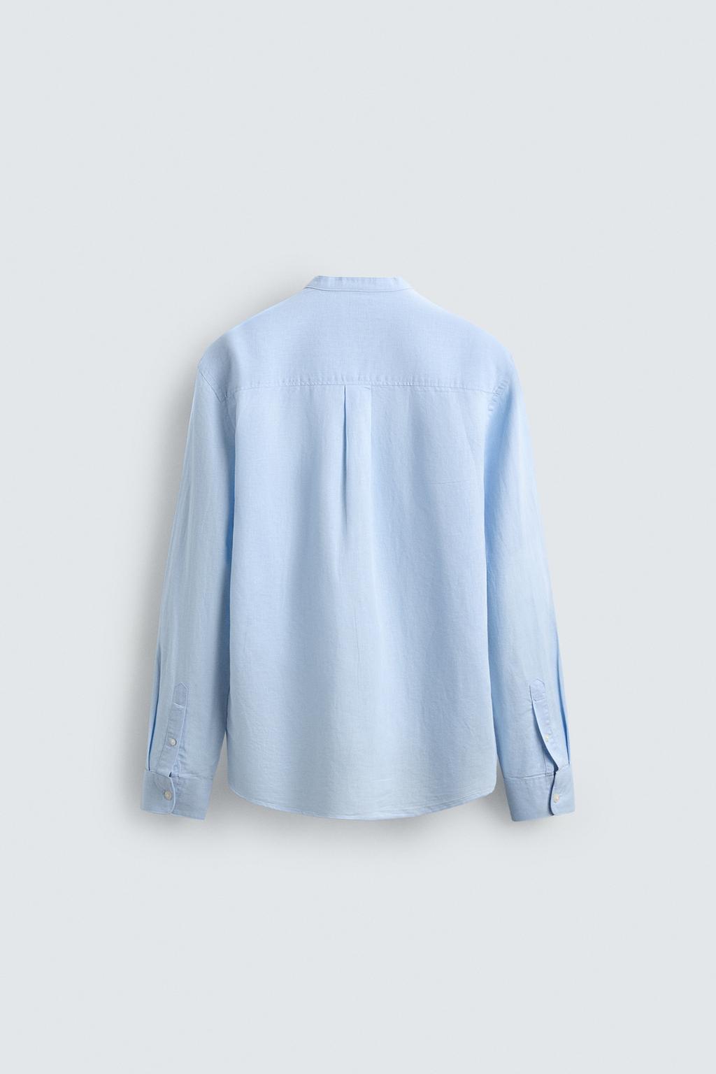 Рубашка из льна и хлопка