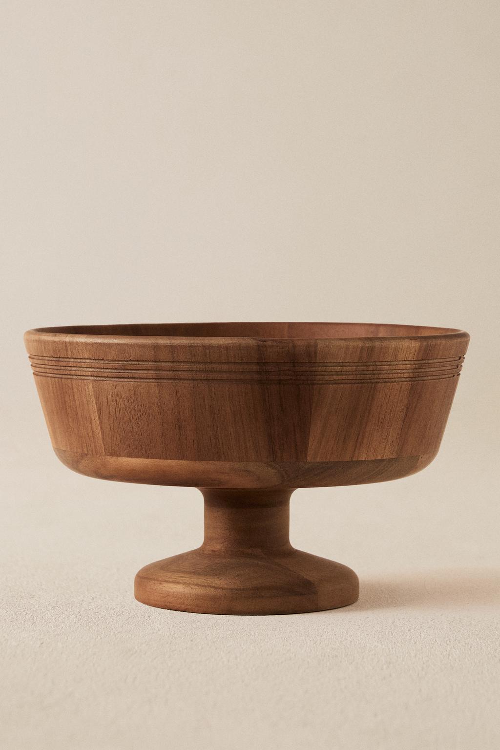 Деревянная фруктовница с подставкой