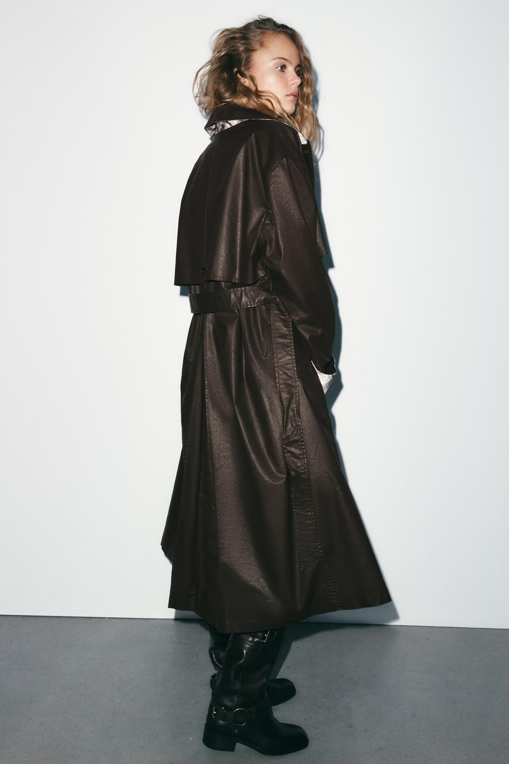 ДЛИННЫЙ ВОЩЕНЫЙ ТРЕНЧ В КЛЕТКУ