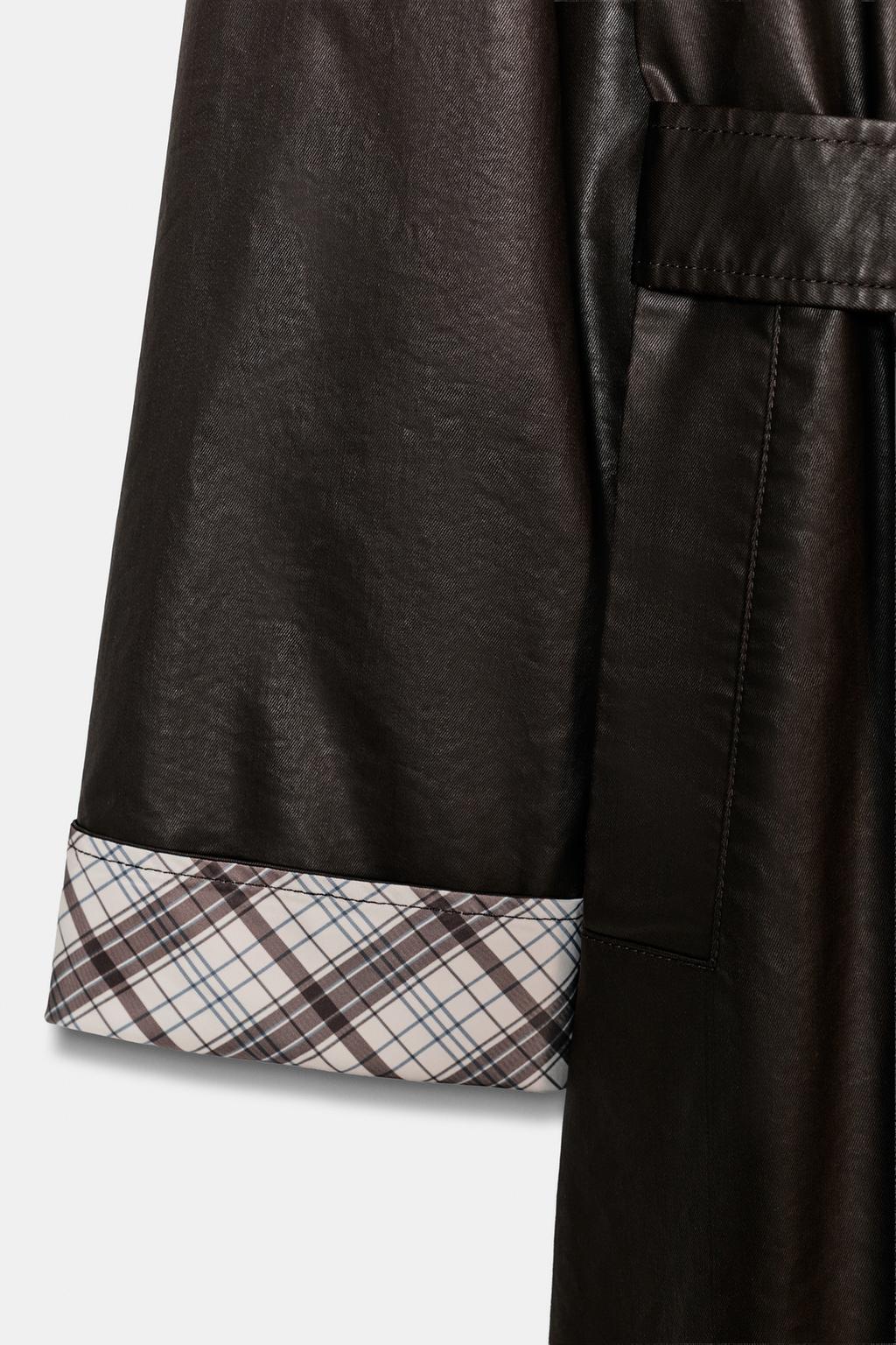 ДЛИННЫЙ ВОЩЕНЫЙ ТРЕНЧ В КЛЕТКУ