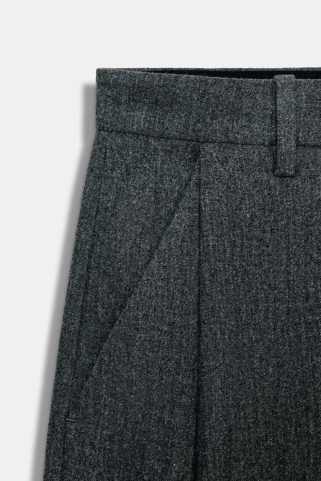 БРЮКИ WIDE-LEG С ЗАЩИПАМИ — ZW COLLECTION