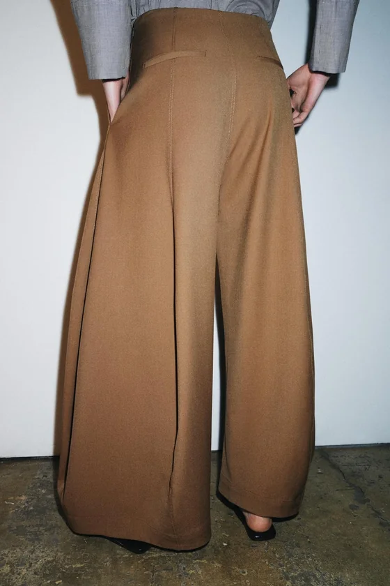 БРЮКИ WIDE-LEG ОБЪЕМНОГО КРОЯ — ZW COLLECTION