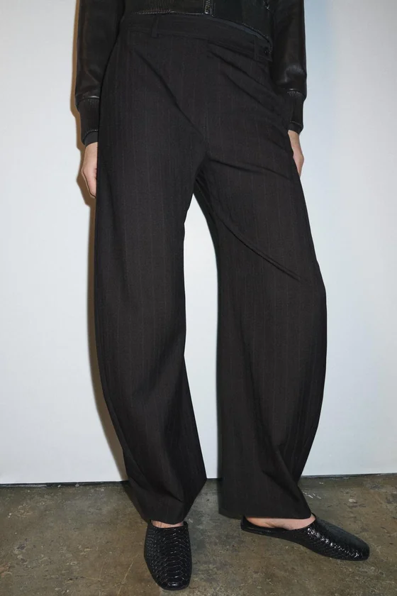 БРЮКИ В ТОНКУЮ ПОЛОСКУ — ZW COLLECTION