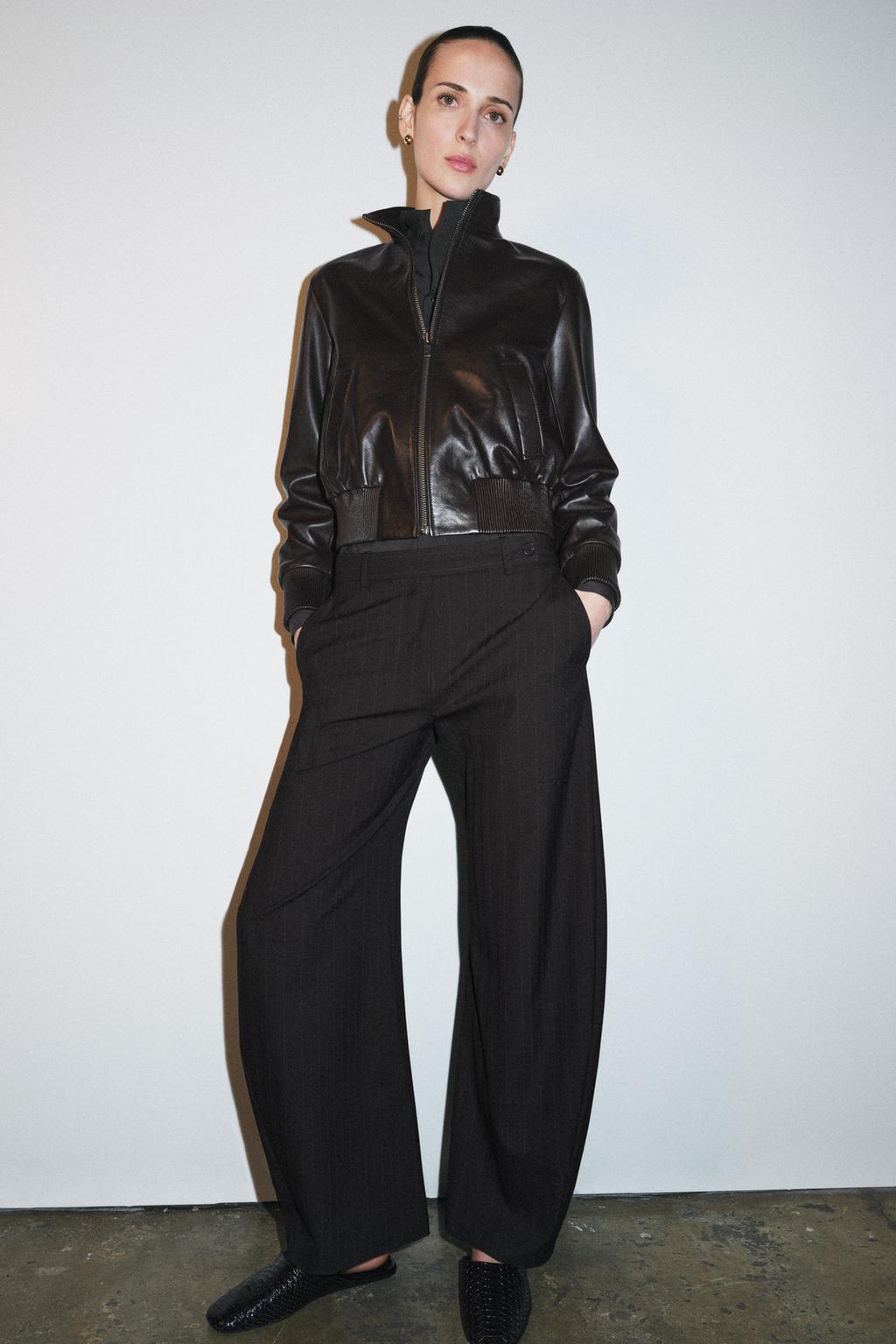 БРЮКИ В ТОНКУЮ ПОЛОСКУ — ZW COLLECTION