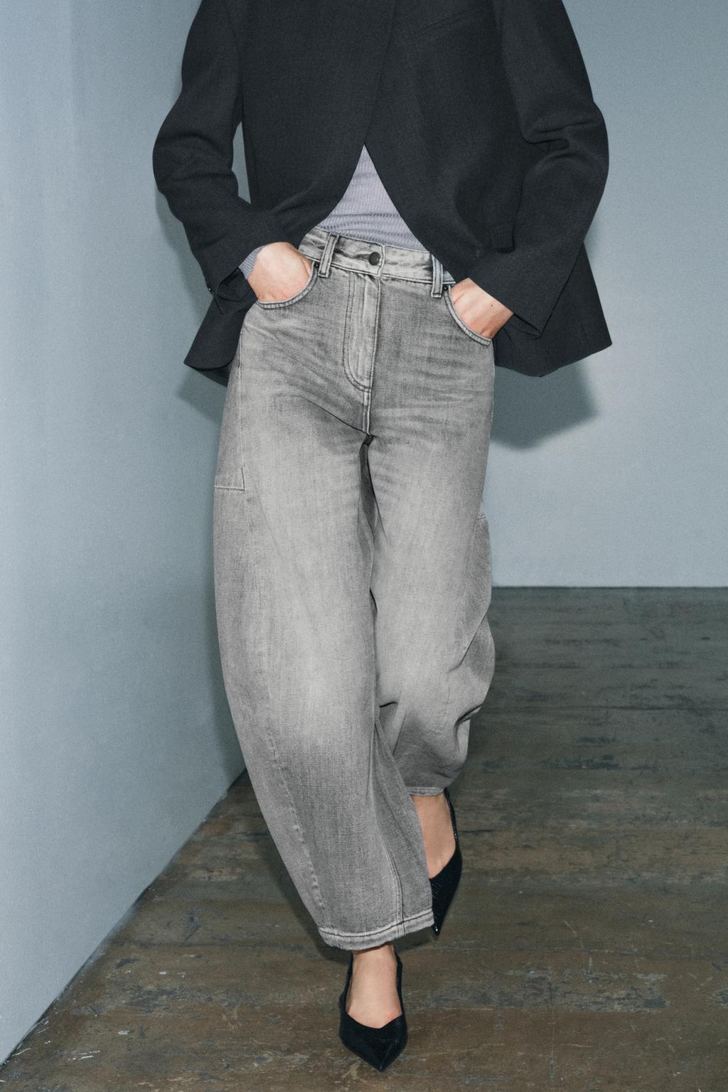 ДЖИНСЫ ZW COLLECTION ANKLE BALLOON СО СРЕДНЕЙ ПОСАДКОЙ