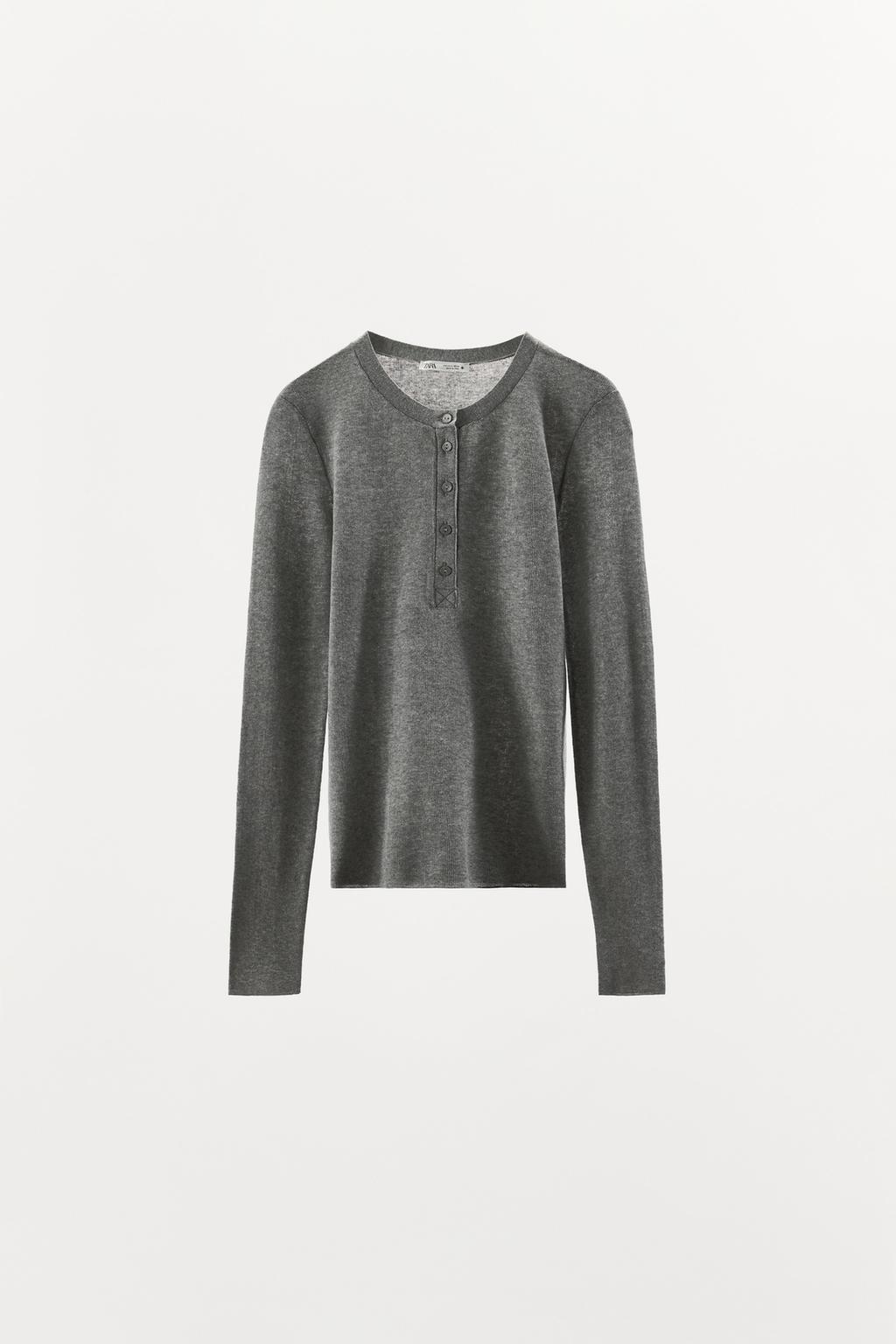 ФУТБОЛКА ИЗ СМЕСОВОГО ХЛОПКА НА ПУГОВИЦАХ