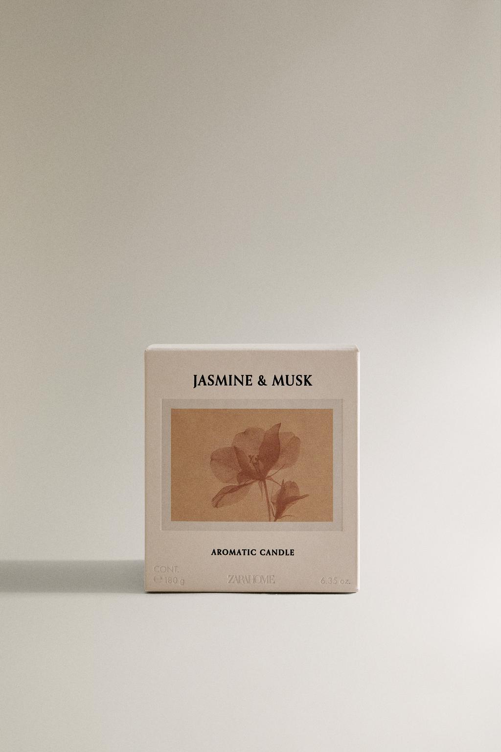 (180 g) ароматичная свеча жасмин и мускус