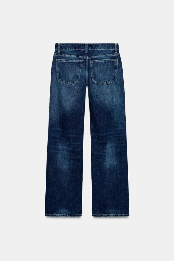 ДЖИНСЫ TRF WIDE LEG С НИЗКОЙ ПОСАДКОЙ