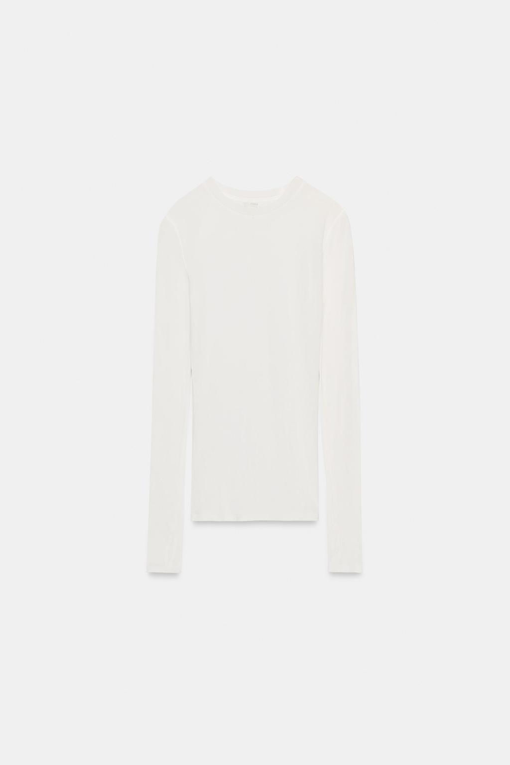 ХЛОПКОВАЯ ФУТБОЛКА С ДЛИННЫМИ РУКАВАМИ