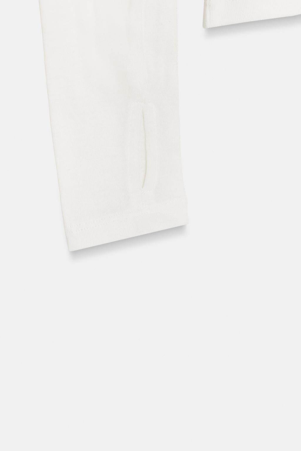 ХЛОПКОВАЯ ФУТБОЛКА С ДЛИННЫМИ РУКАВАМИ