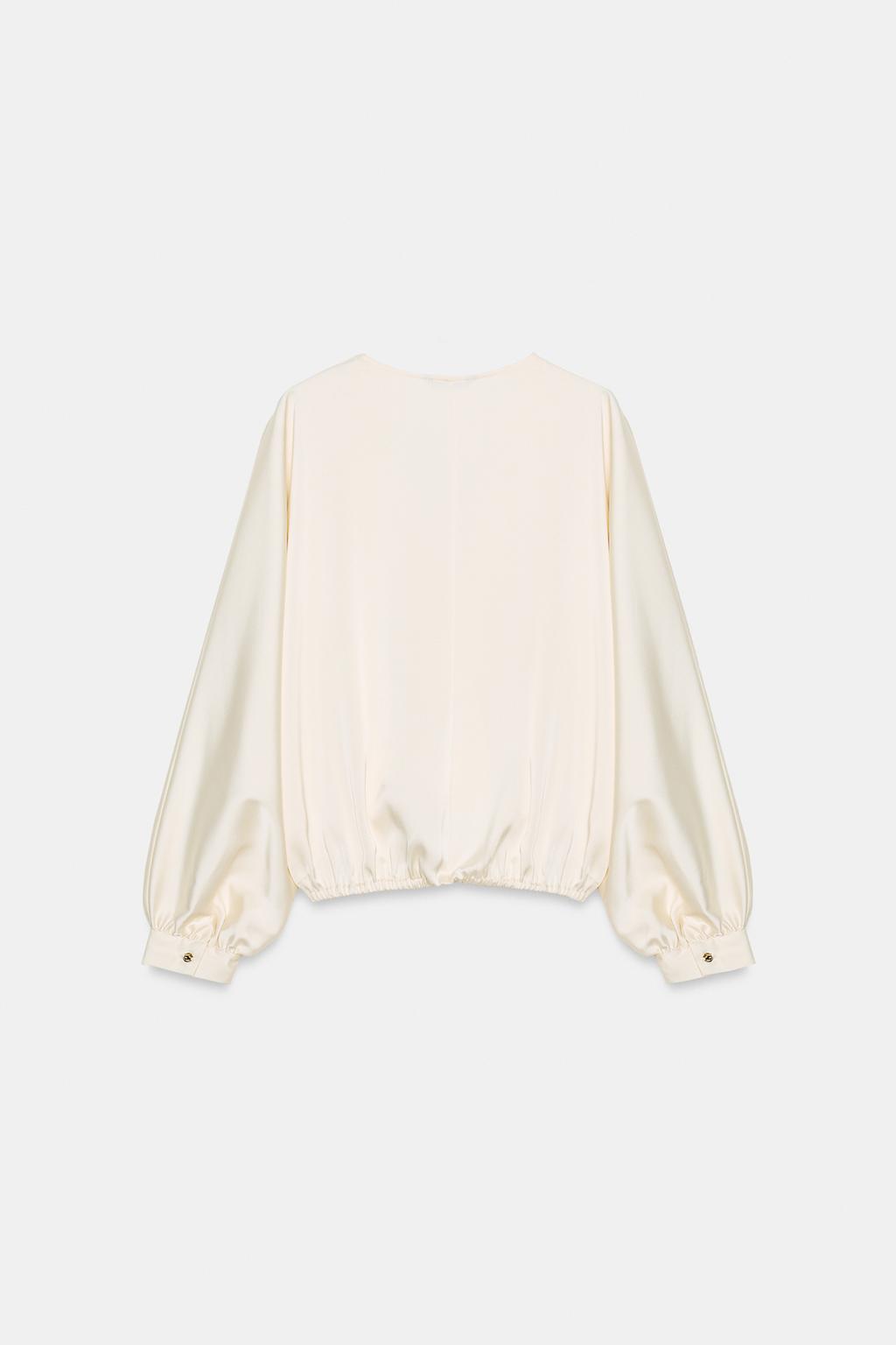 АТЛАСНАЯ БЛУЗА НА ЗАПÁХЕ