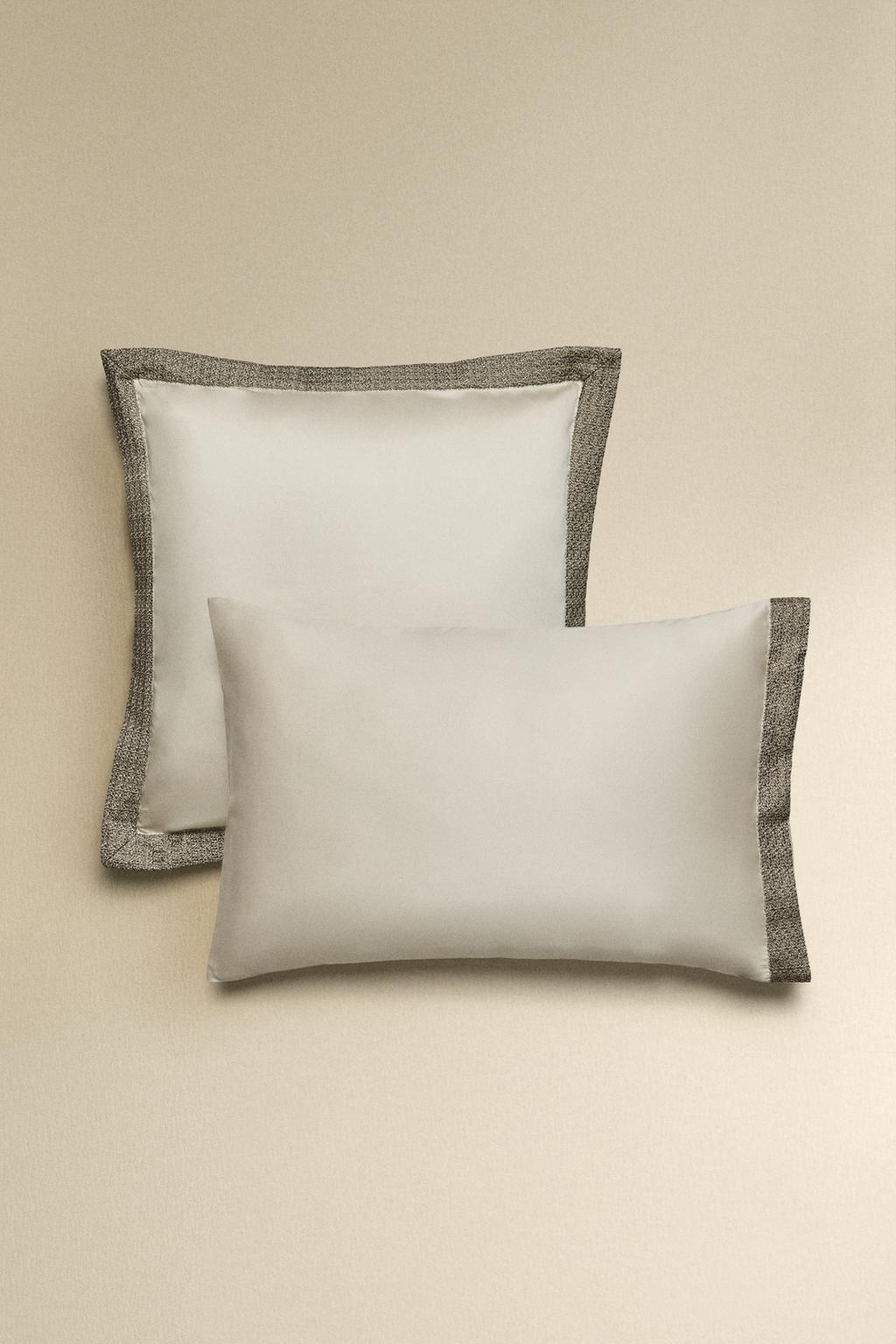 Наволочка из сатина с вышивкой (300 нитей)